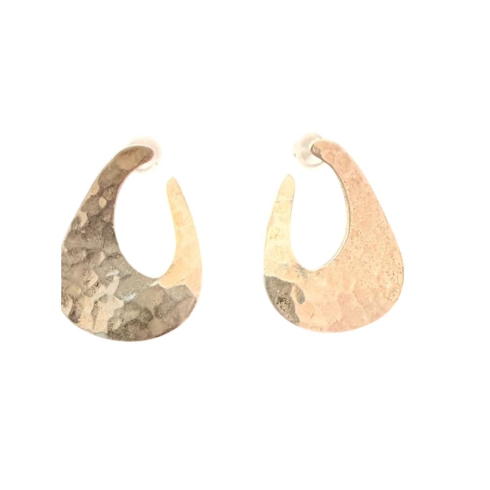 925 Hammered Sterling Silver Earrings